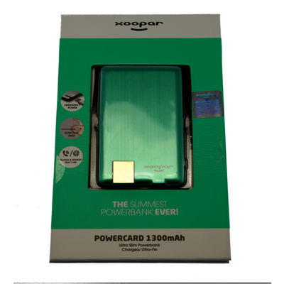 Worlds Slimmest Powerbank 1300mAH - Mint 