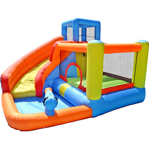 Mega Jump and Bounce Water Slide with Spray Gun H210 x W320 x L340cm