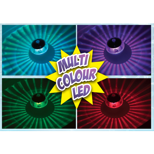 Multi-Coloured LED Floating Solar Pool Light 83mm