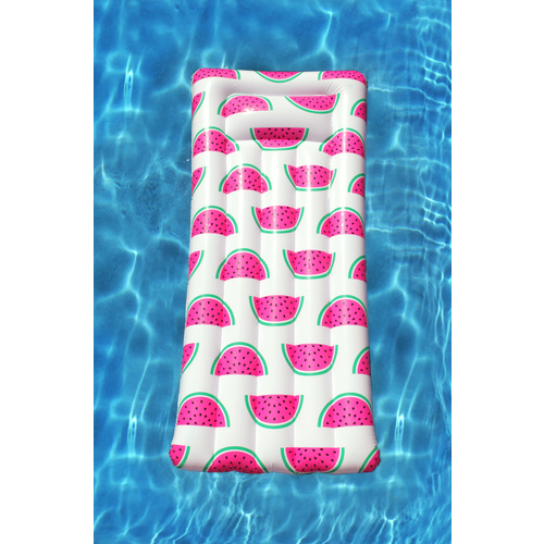 Inflatable Pool Float Watermelon Print Air Bed 181 x 82 x 22cm 