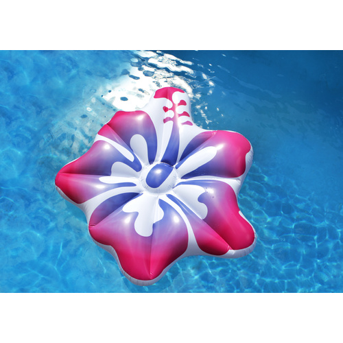 Inflatable Pool Float Pink Hibiscus Air Lounge 155 x 140 x 25cm