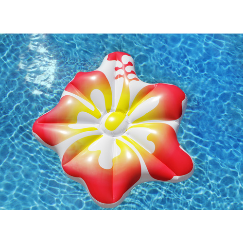 Inflatable Pool Float Sunset Hibiscus Air Lounge 155 x 140 x 25cm