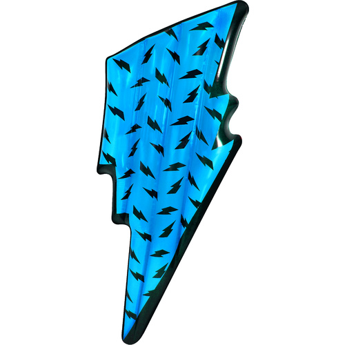 Inflatable Pool Float Neon Blue Lightning Bolt Air Bed 194 x 73 x 17cm