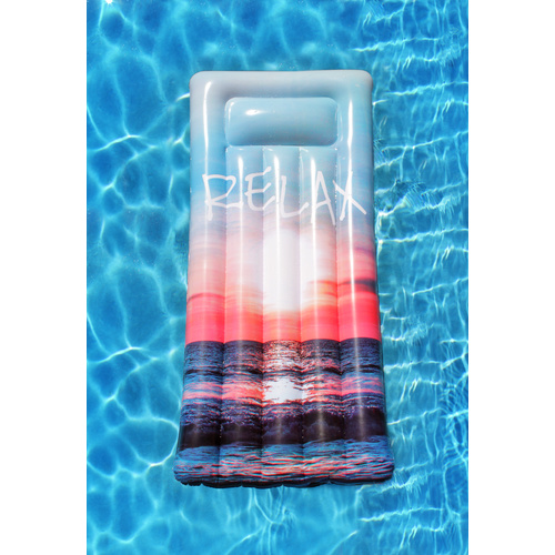 Inflatable Pool Float Relax Air Bed 182 x 82 x 22cm 