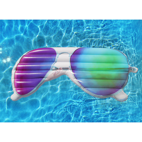 Inflatable Pool Float Aviator Sunglasses Aiir Bed 174 x 80 x15cm