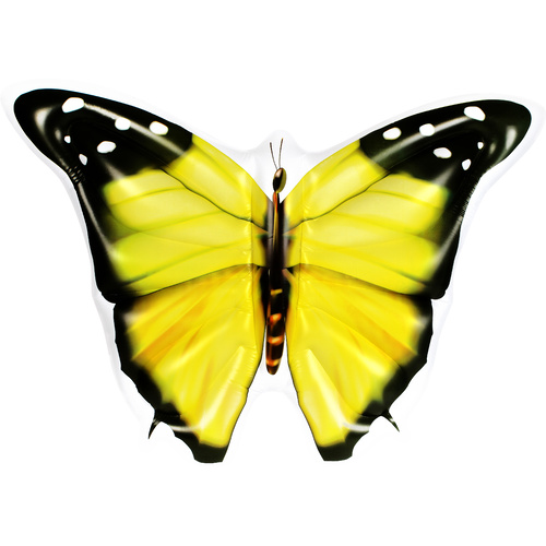 Inflatable Pool Float Jumbo Butterfly Yellow 133 x 183 x 24cm