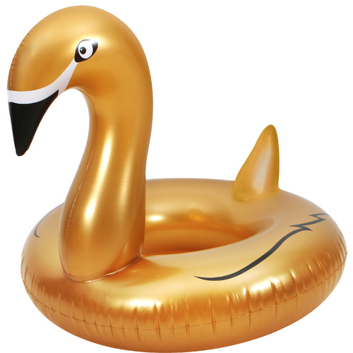 Inflatable Pool Float Swan Swim Ring Rose Gold 114 x 107 x 103cm