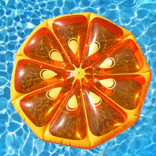 Inflatable Pool Float Fruit Slice Orange 125 x 125 x 20cm