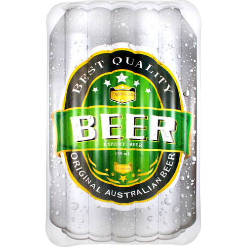 Beer Can Pool Float Deflated lated Size 190 x 114cm