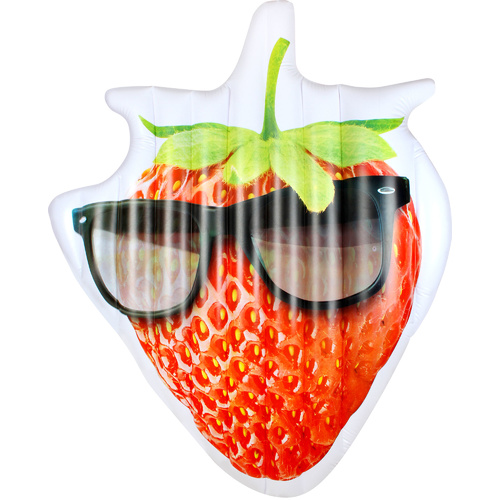 Kool Fruitz Strawberry Deflated lated Size 160 x 150cm