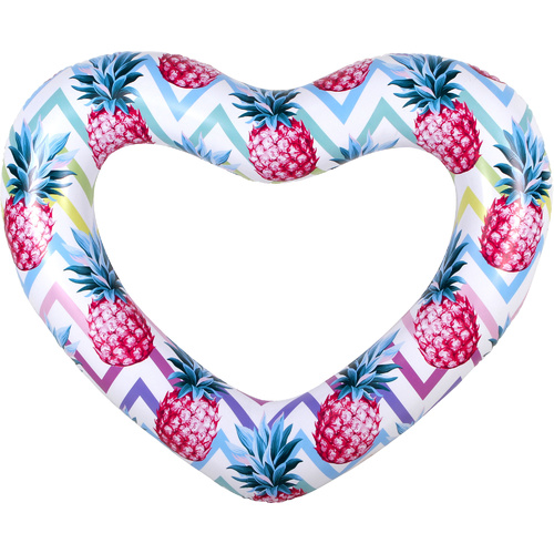 Giant Heart Swimring Pineapple Deflated lated Size: 160 x 135cm