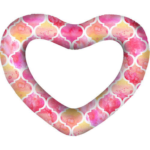 Giant Heart Swim Ring Moroccan Deflated lated Size: 160 x 135cm