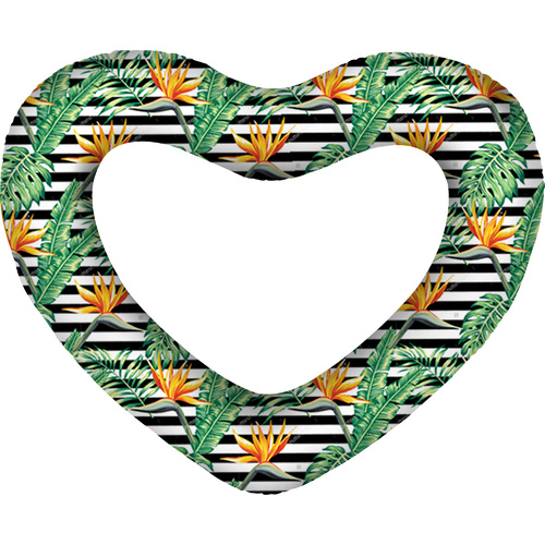 Giant Heart Swim Ring Bird Of Paradise Deflated lated Size 160cm
