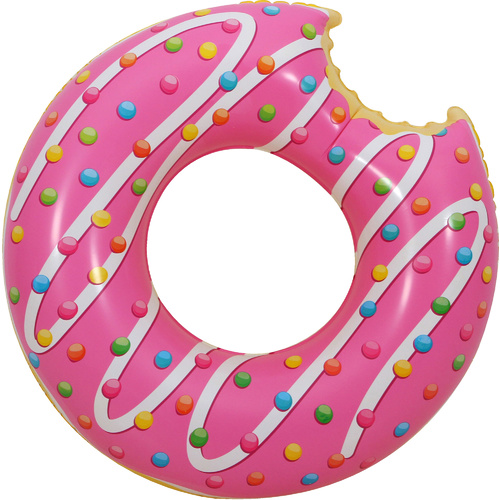 Kids Pink Glazed Donut With Bite 68cm
