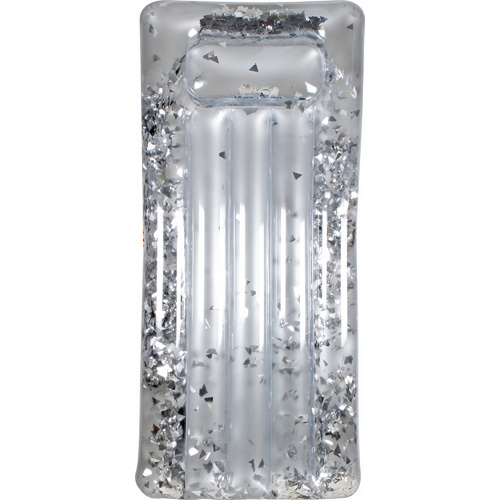 Glitter Airmat Silver Deflated  Size 190 x 90cm