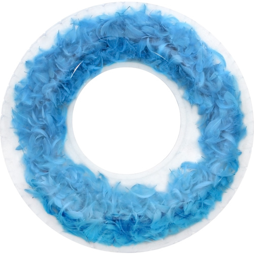 Light As A Feather Swim Ring Blue Deflated  Size 116cm