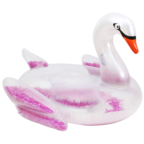 Float Like A Feather Swan Lilac Feathers