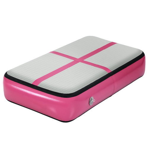 Everfit 1M Airtrack Inflatable Air Track Board Tumbling Mat Floor Gym Block Pink