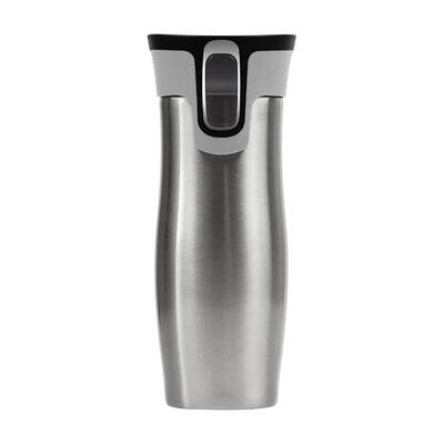 Autoseal Thermos Coffee Water Bottle Travel Mug Drink Cup Flask Silver
