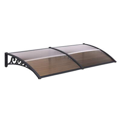 Window Door Awning Brown 0.8m x 2m Weather Protection
