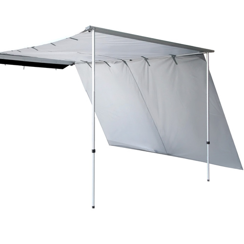 Weisshorn Car Shade Awning 3 X 3M W/ Extension 3 X 2M   Grey