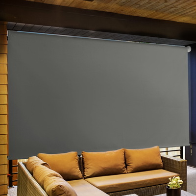 Outdoor Blinds Roll Down Awning Patio 2.1X2.5M