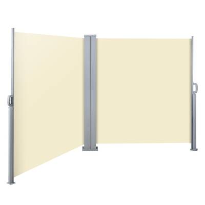 Instahut 2X6M Retractable Side Awning Garden Patio Shade Screen Panel Beige