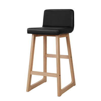 Set of 2 Bolero Bar Stools - Black