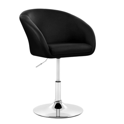 Bar Stools Accent Chairs Kitchen Bar Stool Swivel Gas Lift Leather Black