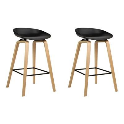 2x Bar Stools Wooden