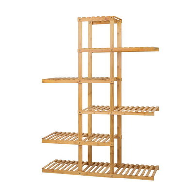 Bamboo Wooden Plant Stand Flower Pots Stand Shelf