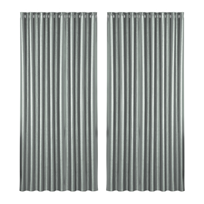 2X Blockout Curtains Blackout Window Curtain Eyelet 300x230cm Grey Shine