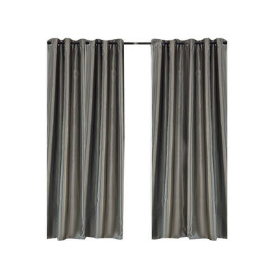 2X Blockout Curtains Grey 140CM x 244CM