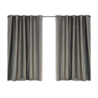 2X Blockout Curtains Grey 300CM x 230CM