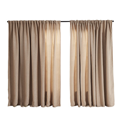 2X Blockout Premium quality Curtains buff 240CM x 230CM