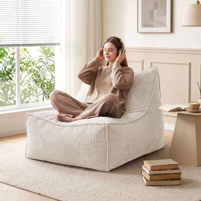 Bean Bag Chair Cover Soft 88x73x98cm
