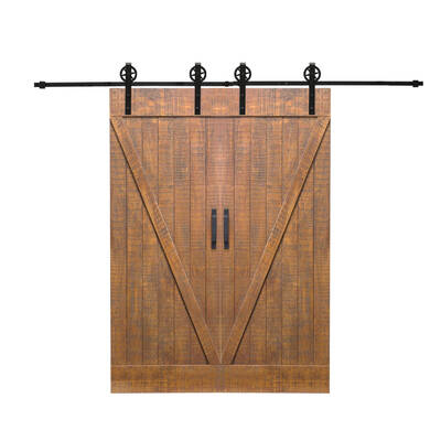 3M Antique Single Sliding Barn Door Track Roller Kit