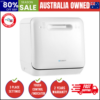 3 Place Settings Benchtop Dishwasher