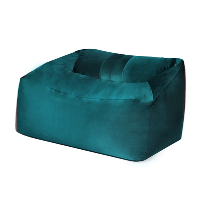 Bean Bag Chair Cover Soft Velevt Lazy Sofa Cover Green