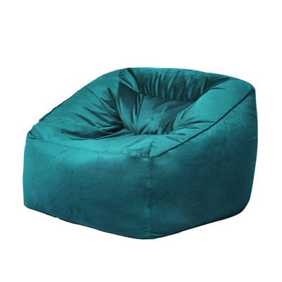 Bean Bag Chair Cover Soft Velevt Home Game Seat Green Large