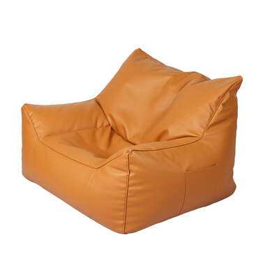Premium Bean Bag Chair Cover PU Indoor Brown - Premium Quality Build