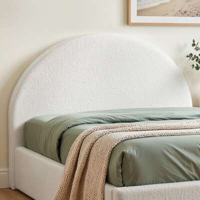 Queen Boucle Headboard Removable Cover 171cm | EXTG