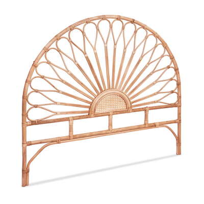  Bed Headboard Double Bedhead Rattan - MARI Pine Elegant and functional