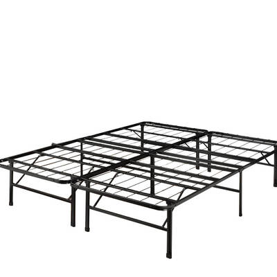 Foldable Metal Bed Frame Mattress Base Platform Air BnB Super King Size