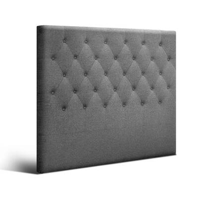 KING SINGLE Size Bed Head Headboard Bedhead Fabric Frame Base CAPPI Grey