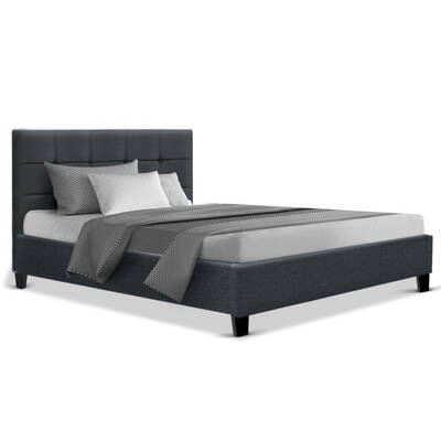 Bed Frame King Single Size Base Mattress Platform Fabric Wooden