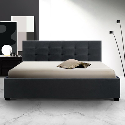 Bed Frame Queen Size Gas Lift Base With Storage
