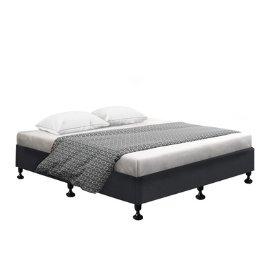 Wooden Bed Frame Base Queen Size Mattress Charcoal
