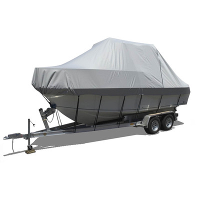 Boat Cover 19-21 FT Trailerable Weatherproof Grey 21FT