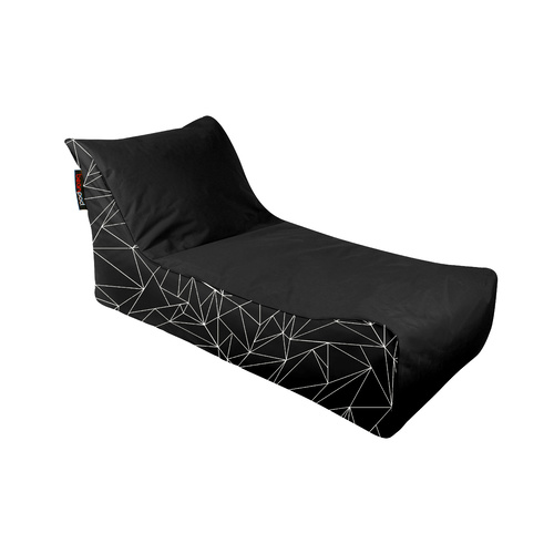 Bean Pod Mantra 65 x 120 x 60cm Geometric Pattern Black